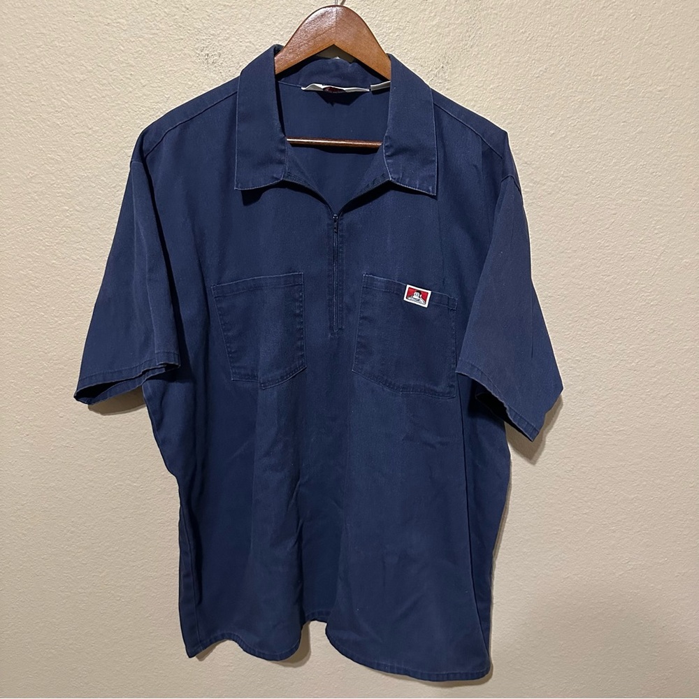 Vintage Ben Davis Quarter Zip Mechanic’s Shirt